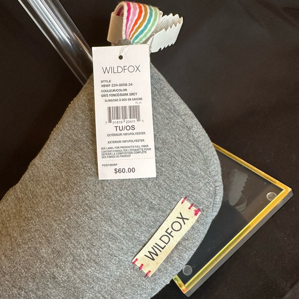 Wildfox Heather Sling Bag with Colorful Strap - Picture 3 of 4